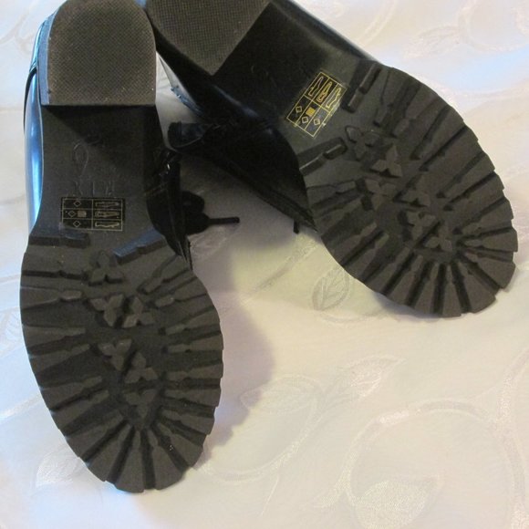 BLACK PATENT MIX NO. 6 BOOTIES - Picture 7 of 12